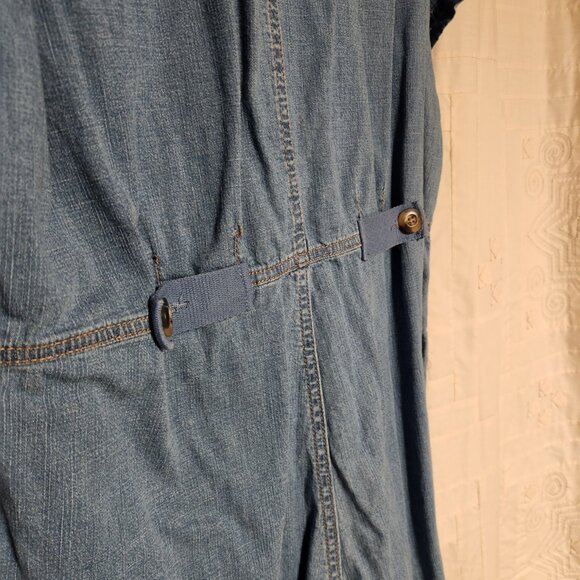 💙 No Boundaries Denim Utility Jumpsuit Coveralls XL 💙 - Picture 7 of 8